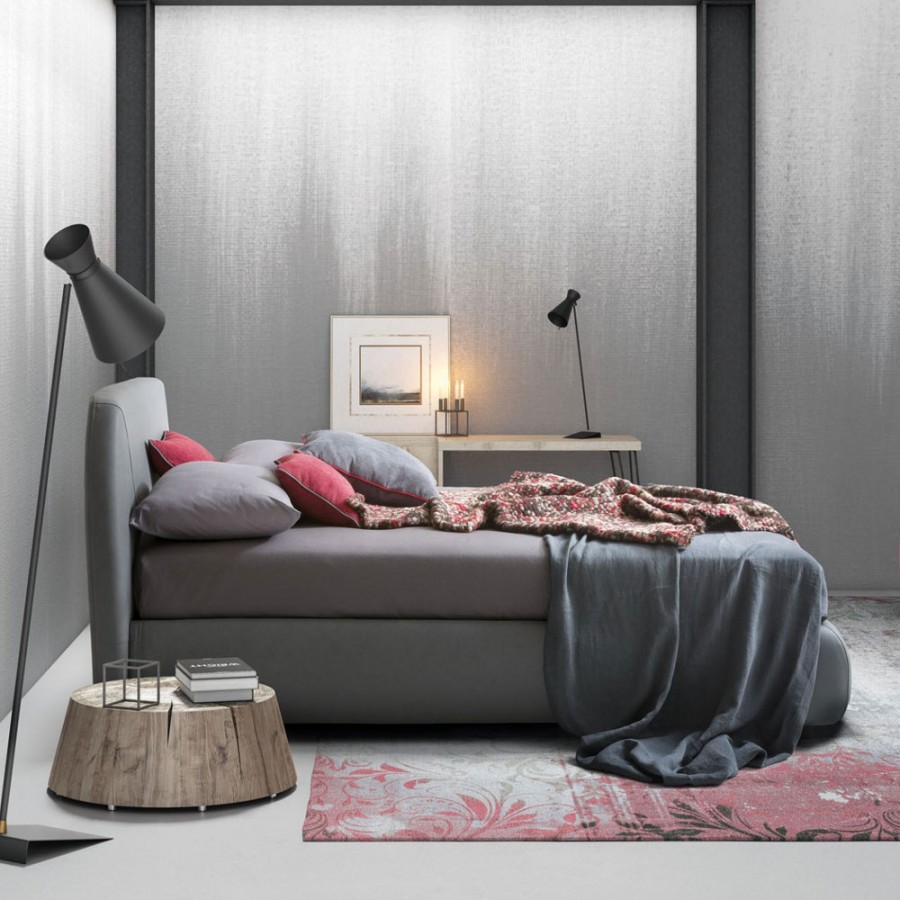 Pat matrimonial cu tapiterie Le Comfort, Belmondo
